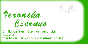 veronika csernus business card